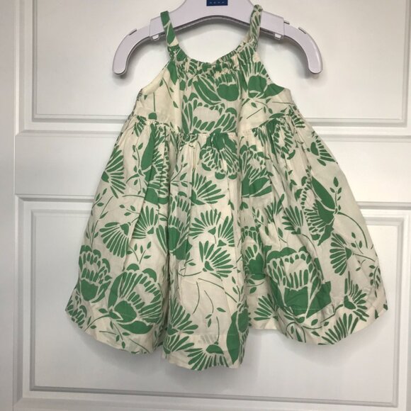 Baby GAP‎ Dandelion Print Sleeveless Dress Size 6-12M Tulle, Cotton Lining Cream - Picture 2 of 9